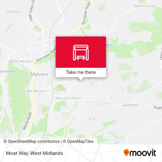 Moat Way map