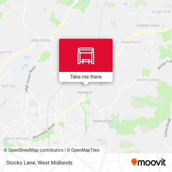 Stocks Lane map