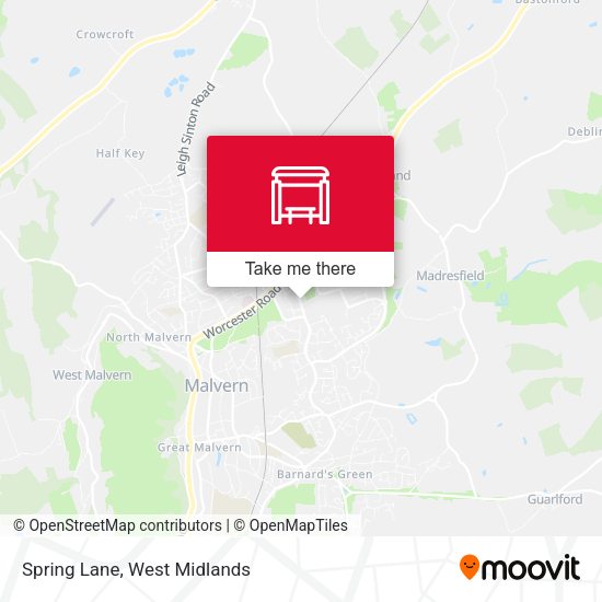 Spring Lane map