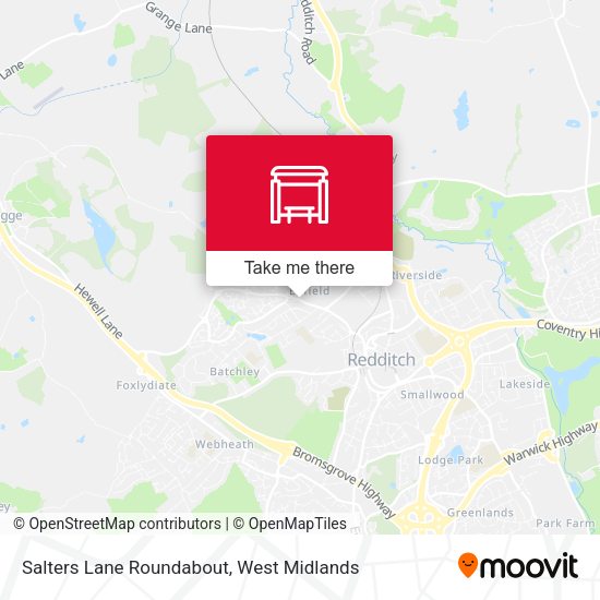 Salters Lane Roundabout map