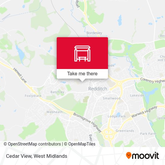 Cedar View map