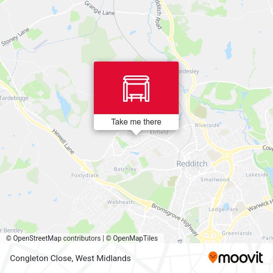Congleton Close map