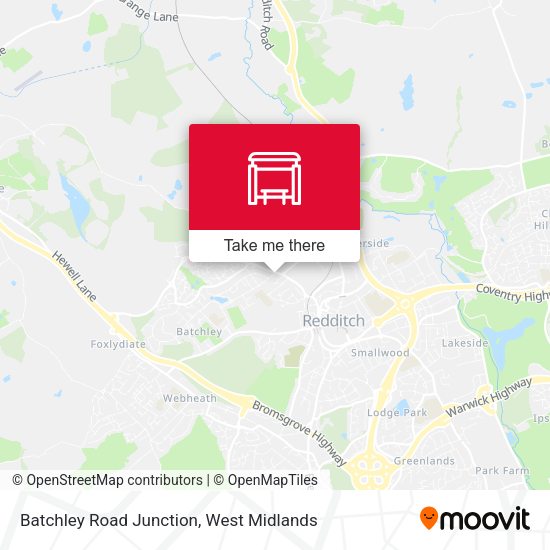 Batchley Road Junction map