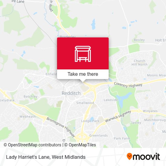 Lady Harriet's Lane map