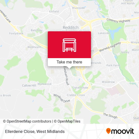 Ellerdene Close map