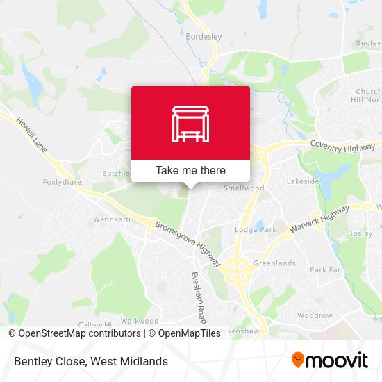 Bentley Close map