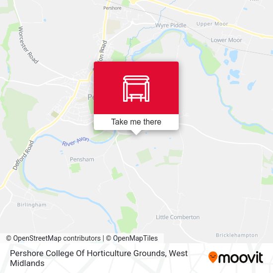 Pershore College Of Horticulture Grounds map