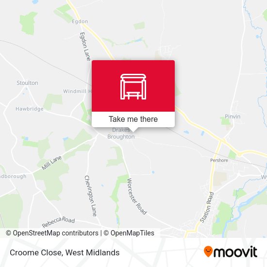 Croome Close map