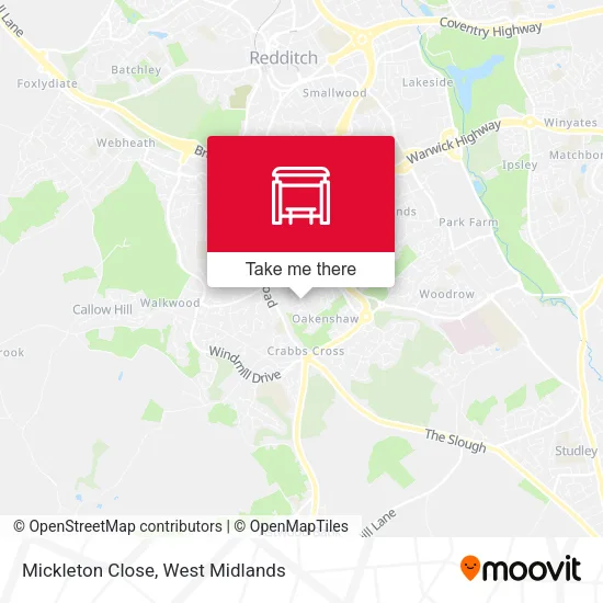 Mickleton Close map
