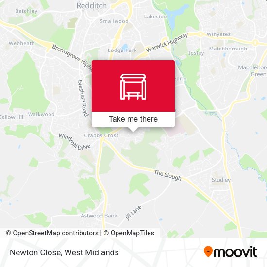 Newton Close map
