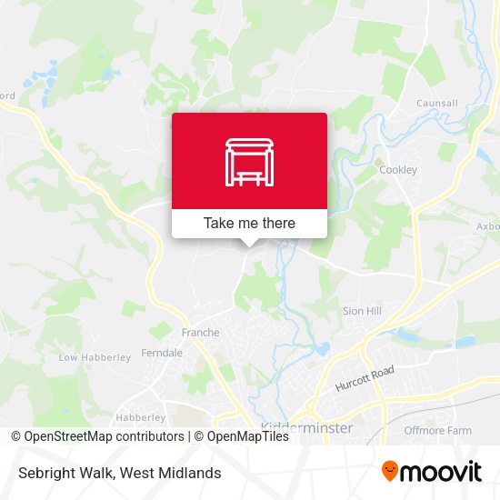 Sebright Walk map
