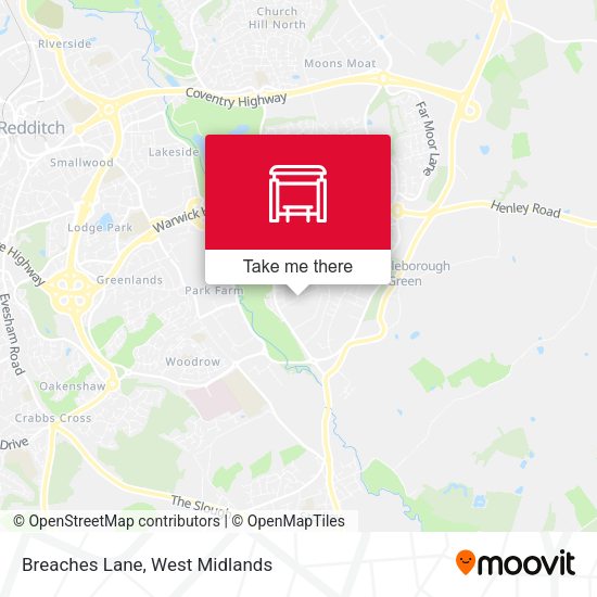 Breaches Lane map