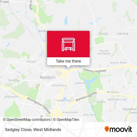 Sedgley Close map