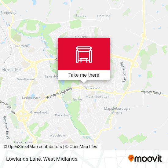 Lowlands Lane map