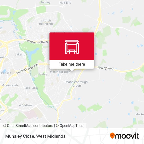 Munsley Close map