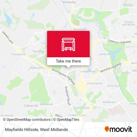 Mayfields Hillside map