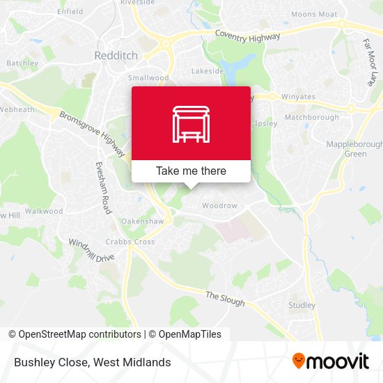 Bushley Close map