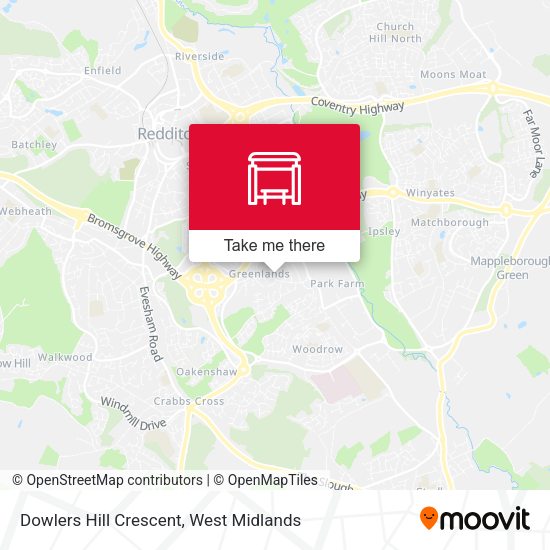 Dowlers Hill Crescent map