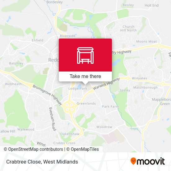 Crabtree Close map