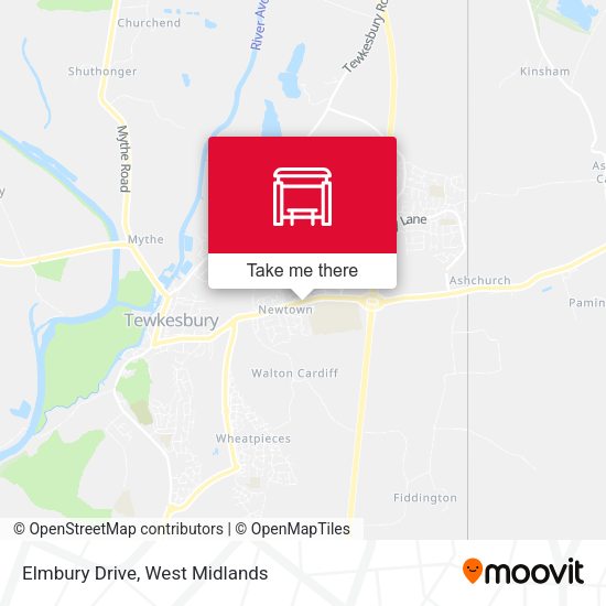 Elmbury Drive map