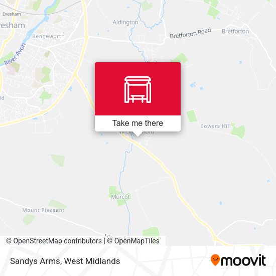 Sandys Arms map
