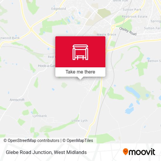Glebe Road Junction map