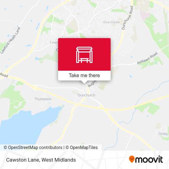 Cawston Lane map