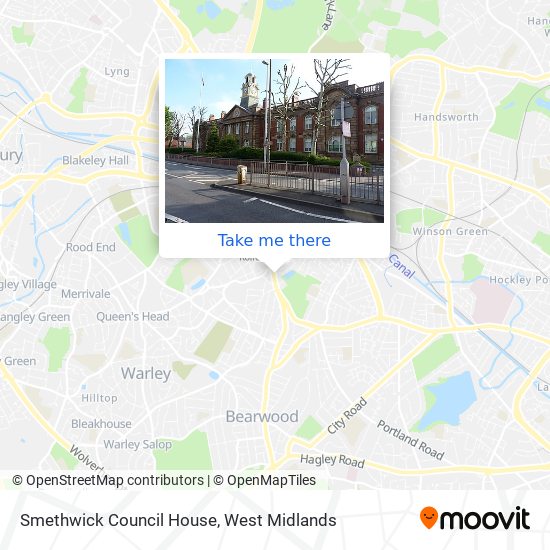 Smethwick Council House map