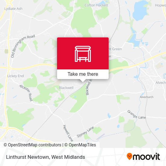 Linthurst Newtown map