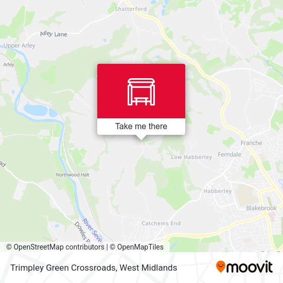 Trimpley Green Crossroads map