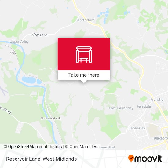 Reservoir Lane map