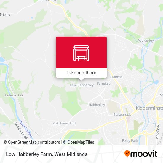 Low Habberley Farm map