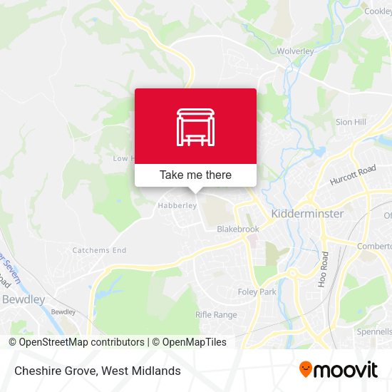 Cheshire Grove map