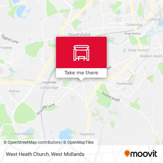 West Heath Church map