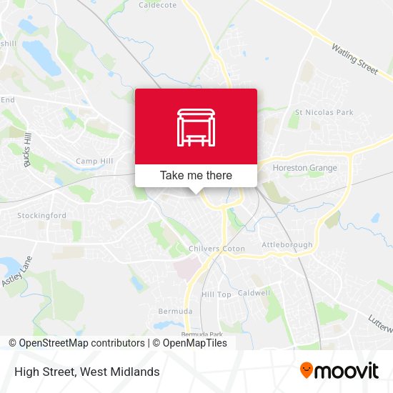 High Street map