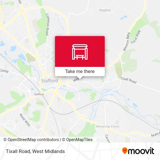 Tixall Road map