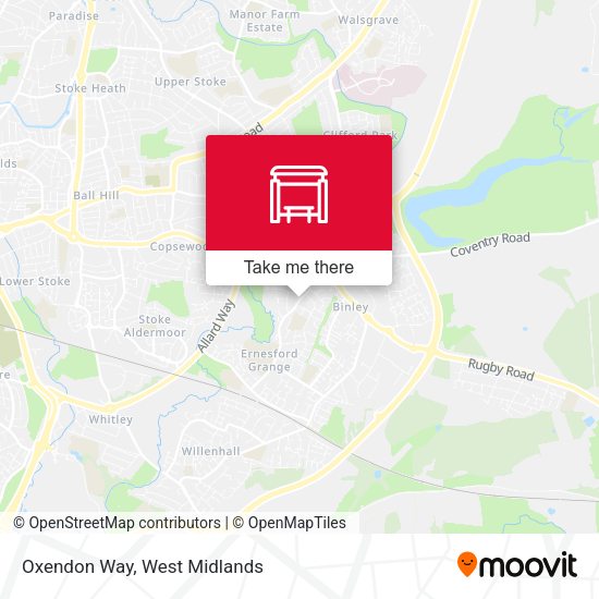 Oxendon Way map