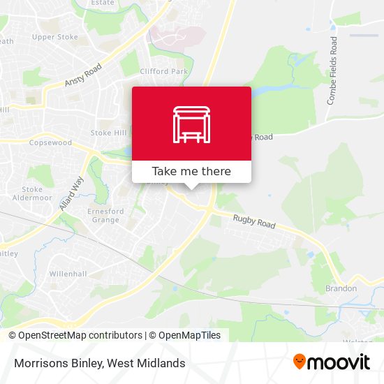 Morrisons Binley map