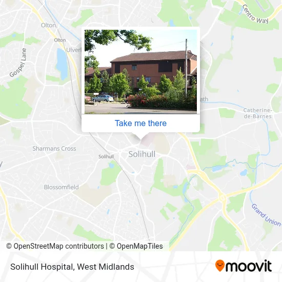 Solihull Hospital map