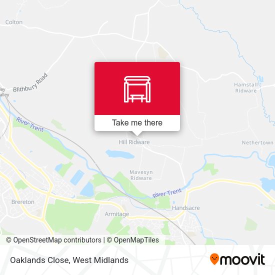 Oaklands Close map
