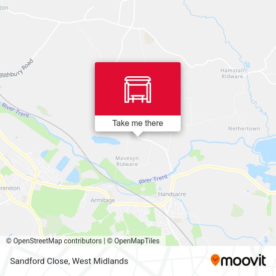 Sandford Close map