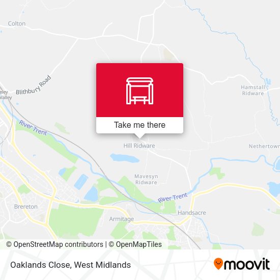 Oaklands Close map