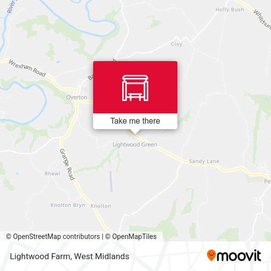 Lightwood Farm map