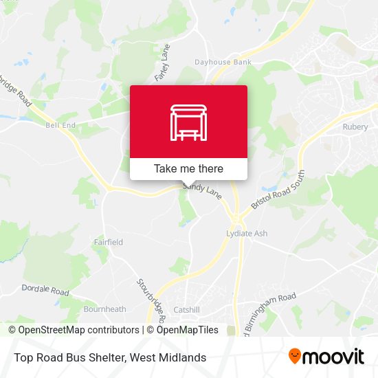 Top Road Bus Shelter map