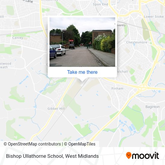 Bishop Ullathorne School map