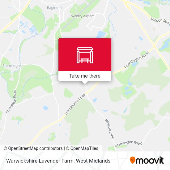 Warwickshire Lavender Farm map