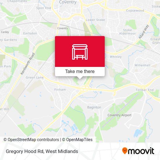 Gregory Hood Rd map