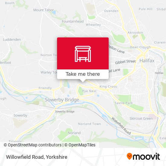 Willowfield Road map