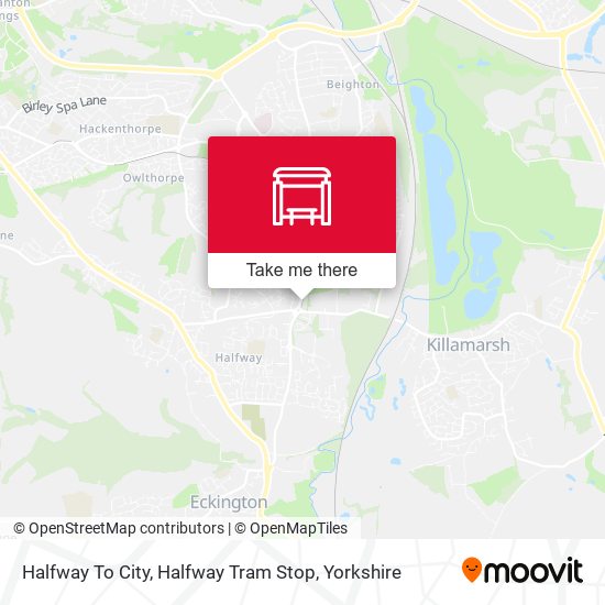 Halfway To City, Halfway Tram Stop map