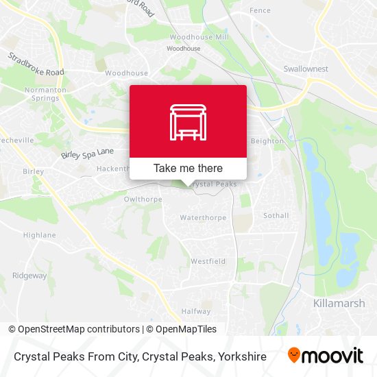 Crystal Peaks From City, Crystal Peaks map